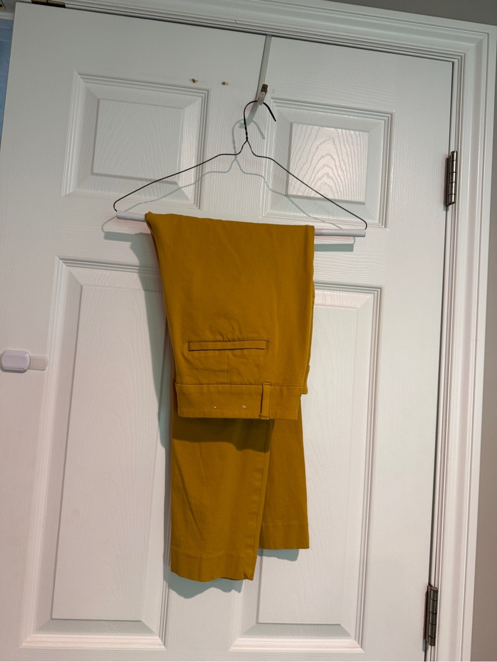 LOFT Mustard Cropped Ankle Pants